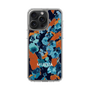 スリムプロテクションケース［ MURUA - アートプリント - Navy × Orange ］