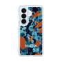 スリムプロテクションケース［ MURUA - アートプリント - Navy × Orange ］