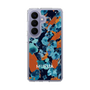 スリムプロテクションケース［ MURUA - アートプリント - Navy × Orange ］