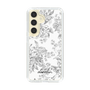 スリムプロテクションケース［ dazzlin - トーンフラワー - Gray ］