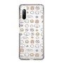 スリムプロテクションケース［ もくもくちゃん - 可愛いスタンプ ］