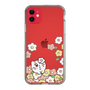 スリムプロテクションケース［ ちみたん - お花畑 - クリア ］