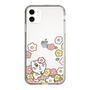 スリムプロテクションケース［ ちみたん - お花畑 - クリア ］