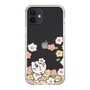 スリムプロテクションケース［ ちみたん - お花畑 - クリア ］