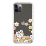 スリムプロテクションケース［ ちみたん - お花畑 - クリア ］