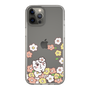 スリムプロテクションケース［ ちみたん - お花畑 - クリア ］