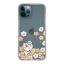 スリムプロテクションケース［ ちみたん - お花畑 - クリア ］