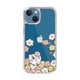 スリムプロテクションケース［ ちみたん - お花畑 - クリア ］