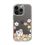 スリムプロテクションケース［ ちみたん - お花畑 - クリア ］