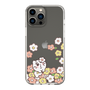 スリムプロテクションケース［ ちみたん - お花畑 - クリア ］
