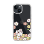 スリムプロテクションケース［ ちみたん - お花畑 - クリア ］