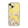 スリムプロテクションケース［ ちみたん - お花畑 - クリア ］