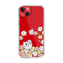 スリムプロテクションケース［ ちみたん - お花畑 - クリア ］