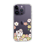 スリムプロテクションケース［ ちみたん - お花畑 - クリア ］