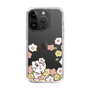 スリムプロテクションケース［ ちみたん - お花畑 - クリア ］