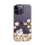 スリムプロテクションケース［ ちみたん - お花畑 - クリア ］