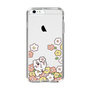 スリムプロテクションケース［ ちみたん - お花畑 - クリア ］