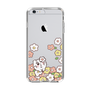 スリムプロテクションケース［ ちみたん - お花畑 - クリア ］