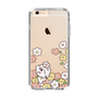 スリムプロテクションケース［ ちみたん - お花畑 - クリア ］