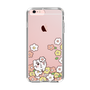 スリムプロテクションケース［ ちみたん - お花畑 - クリア ］