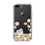 スリムプロテクションケース［ ちみたん - お花畑 - クリア ］