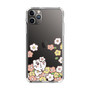 スリムプロテクションケース［ ちみたん - お花畑 - クリア ］