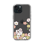 スリムプロテクションケース［ ちみたん - お花畑 - クリア ］