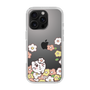 スリムプロテクションケース［ ちみたん - お花畑 - クリア ］