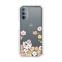 スリムプロテクションケース［ ちみたん - お花畑 - クリア ］