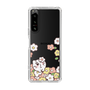 スリムプロテクションケース［ ちみたん - お花畑 - クリア ］