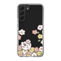 スリムプロテクションケース［ ちみたん - お花畑 - クリア ］