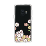 スリムプロテクションケース［ ちみたん - お花畑 - クリア ］