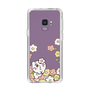 スリムプロテクションケース［ ちみたん - お花畑 - クリア ］