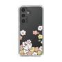 スリムプロテクションケース［ ちみたん - お花畑 - クリア ］