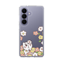 スリムプロテクションケース［ ちみたん - お花畑 - クリア ］