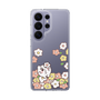 スリムプロテクションケース［ ちみたん - お花畑 - クリア ］