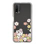 スリムプロテクションケース［ ちみたん - お花畑 - クリア ］