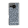 スリムプロテクションケース［ LAGUNAMOON - フラワーパターン - Dark blue ］