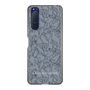 スリムプロテクションケース［ LAGUNAMOON - フラワーパターン - Dark blue ］