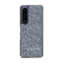 スリムプロテクションケース［ LAGUNAMOON - フラワーパターン - Dark blue ］