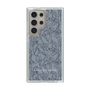 スリムプロテクションケース［ LAGUNAMOON - フラワーパターン - Dark blue ］