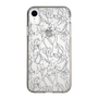 スリムプロテクションケース［ LAGUNAMOON - フラワーパターン - Clear×Grey ］