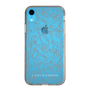 スリムプロテクションケース［ LAGUNAMOON - フラワーパターン - Clear×Grey ］