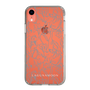 スリムプロテクションケース［ LAGUNAMOON - フラワーパターン - Clear×Grey ］