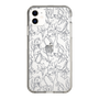 スリムプロテクションケース［ LAGUNAMOON - フラワーパターン - Clear×Grey ］