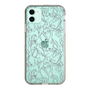 スリムプロテクションケース［ LAGUNAMOON - フラワーパターン - Clear×Grey ］
