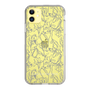 スリムプロテクションケース［ LAGUNAMOON - フラワーパターン - Clear×Grey ］