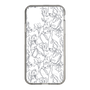 スリムプロテクションケース［ LAGUNAMOON - フラワーパターン - Clear×Grey ］