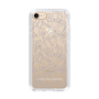スリムプロテクションケース［ LAGUNAMOON - フラワーパターン - Clear×Grey ］