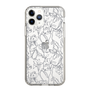 スリムプロテクションケース［ LAGUNAMOON - フラワーパターン - Clear×Grey ］